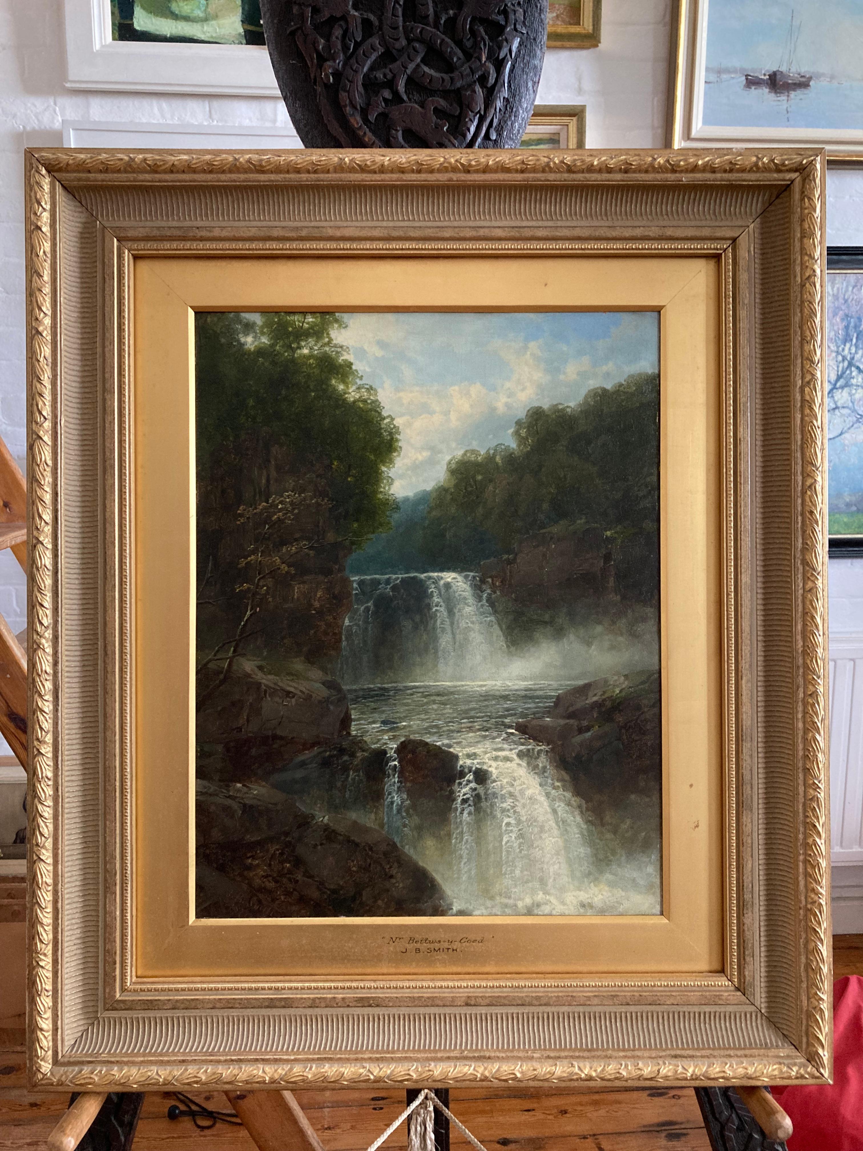 John Brandon Smith, Vista victoriana de la cascada de Betwys-y-Coed, Gales 1