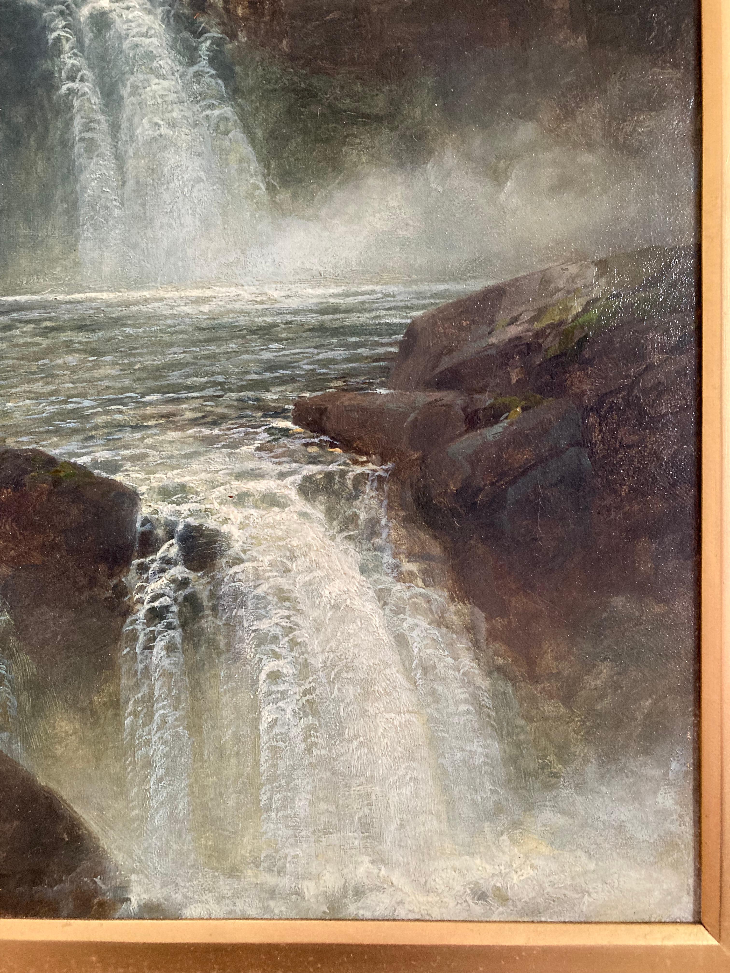 John Brandon Smith, Victorian view of Betwys-y-Coed waterfall, Wales 3