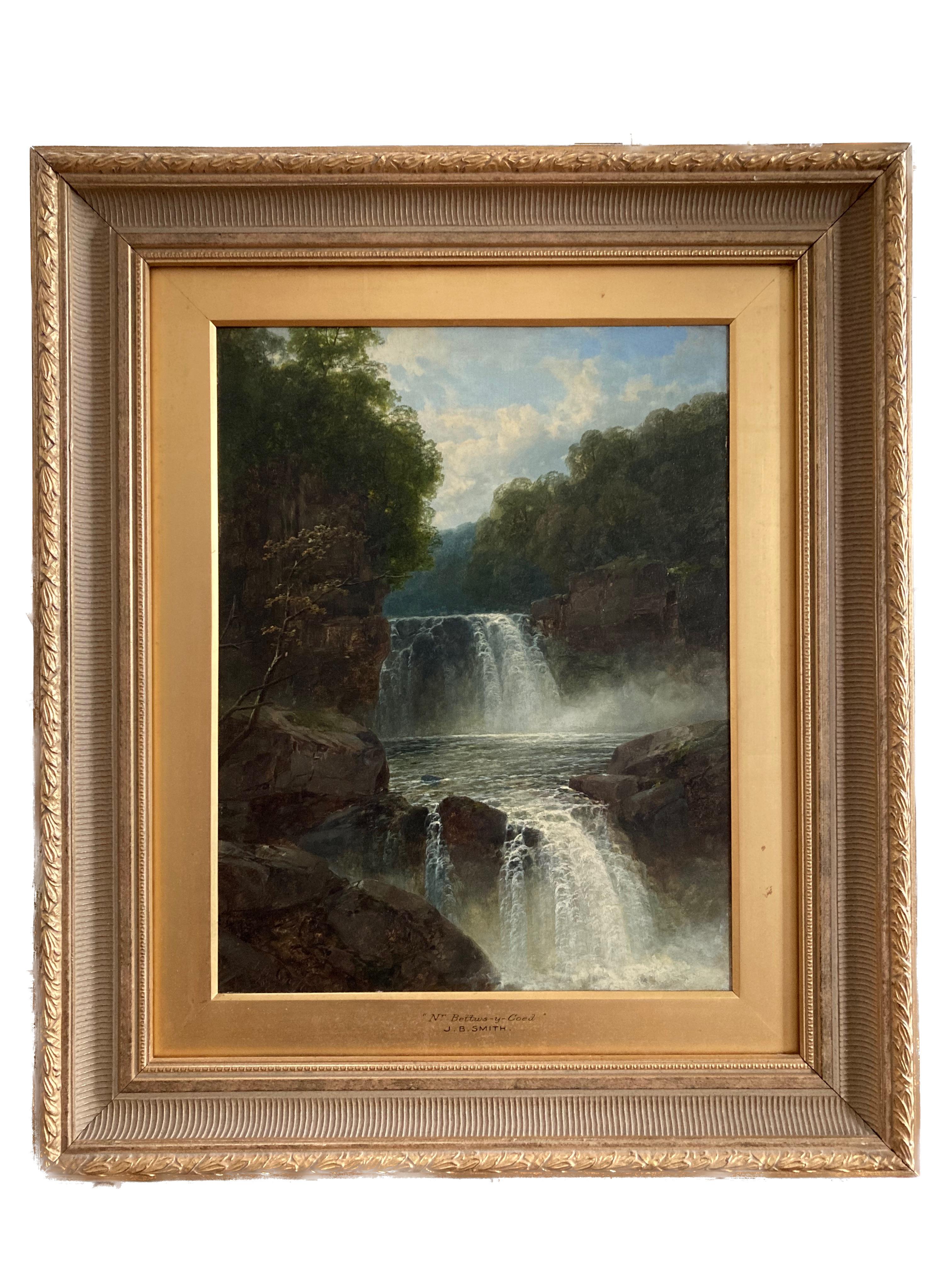 John Brandon Smith, Victorian view of Betwys-y-Coed waterfall, Wales