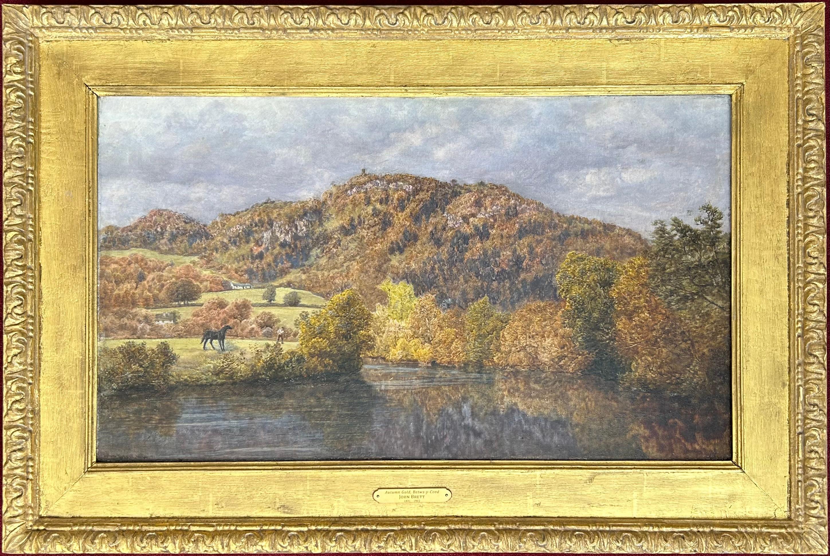 Autumn Gold, Betws-Y-Coed, Late 19th Century Victorian British Oil