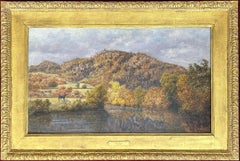 Autumn Gold, Betws-Y-Coed, fin du 19e siècle Huile victorienne britannique