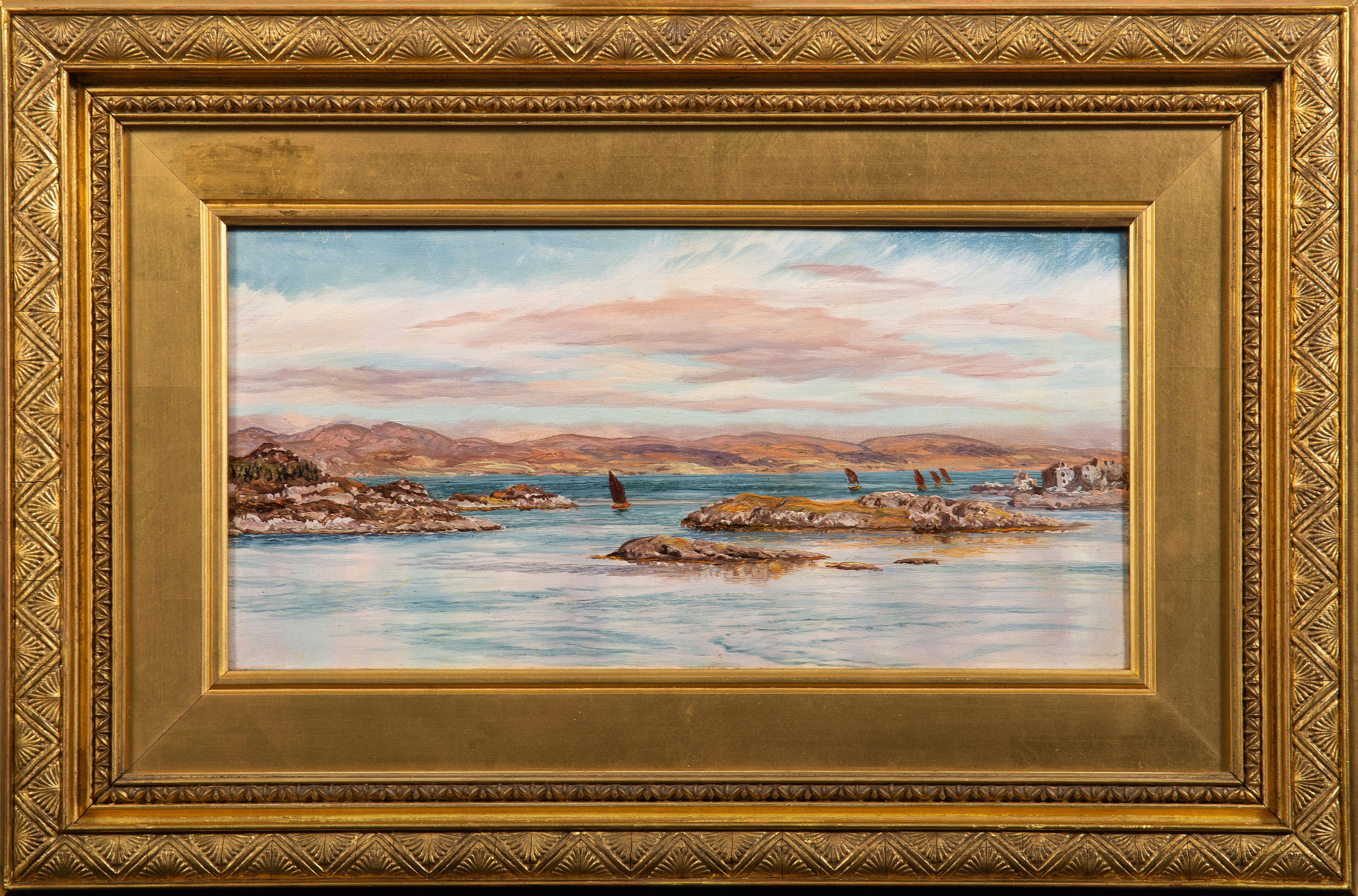 John Brett Landscape Painting - Tarbert, Scotland