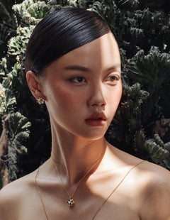 Orecchini con diamanti in oro John Brevard Tetra