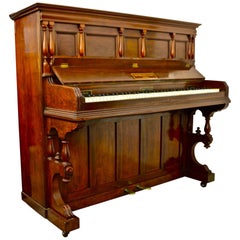 John Brinsmead Piano in German Walnut Case with Hand-Turned Features