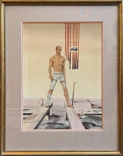 Dystopian MALE NUDE ATHLETE Surreal