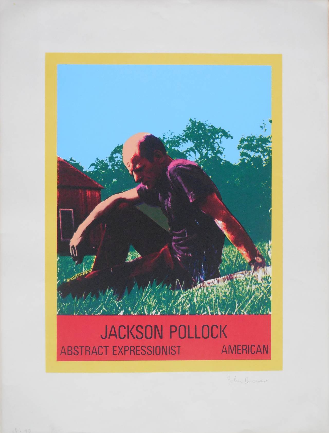 Figurative Print John Brower - Pop Art Sérigraphie de Jackson Pollock, 1968