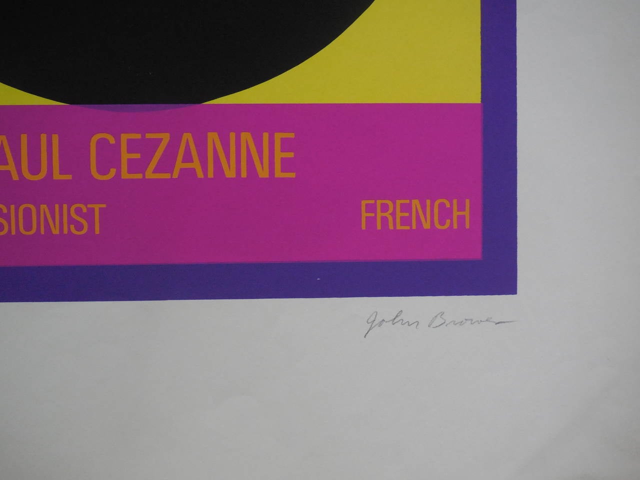 Sérigraphie Pop Art de Paul Cézanne, 1968 - Gris Figurative Print par John Brower