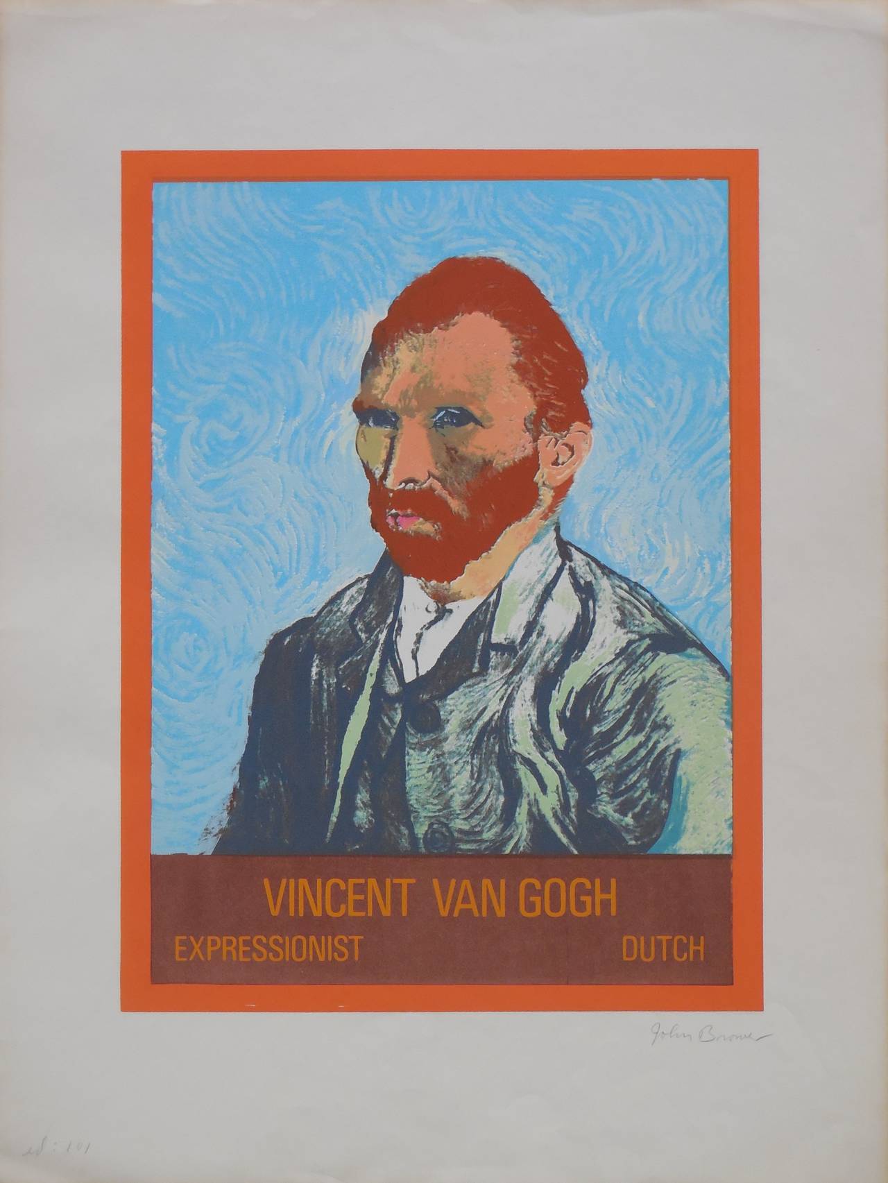 Vincent Van Gogh Serigraphie der Pop-Art