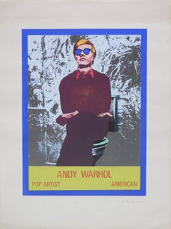 Vintage 1960 Andy Warhol Foto Serigrafia Pop Art