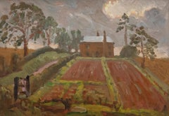 John Brown (1887-1966) - Mid 20th Century Oil, The Farmhouse