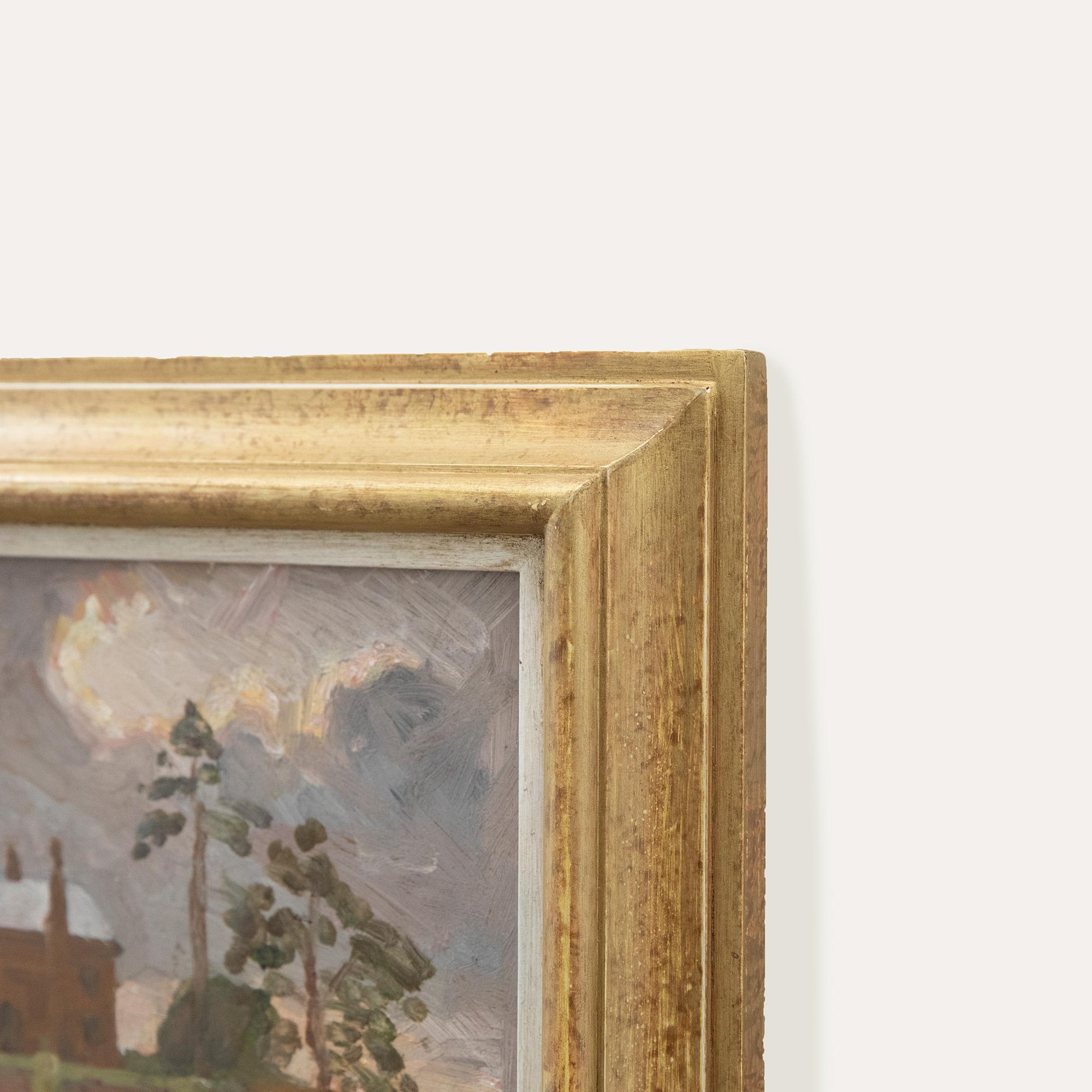 John Brown (1887-1966) - Olio della metà del 20° secolo, La casa colonica 2