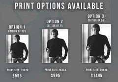 Roger Moore as James Bond With Gun in Underwear Fine Art Print