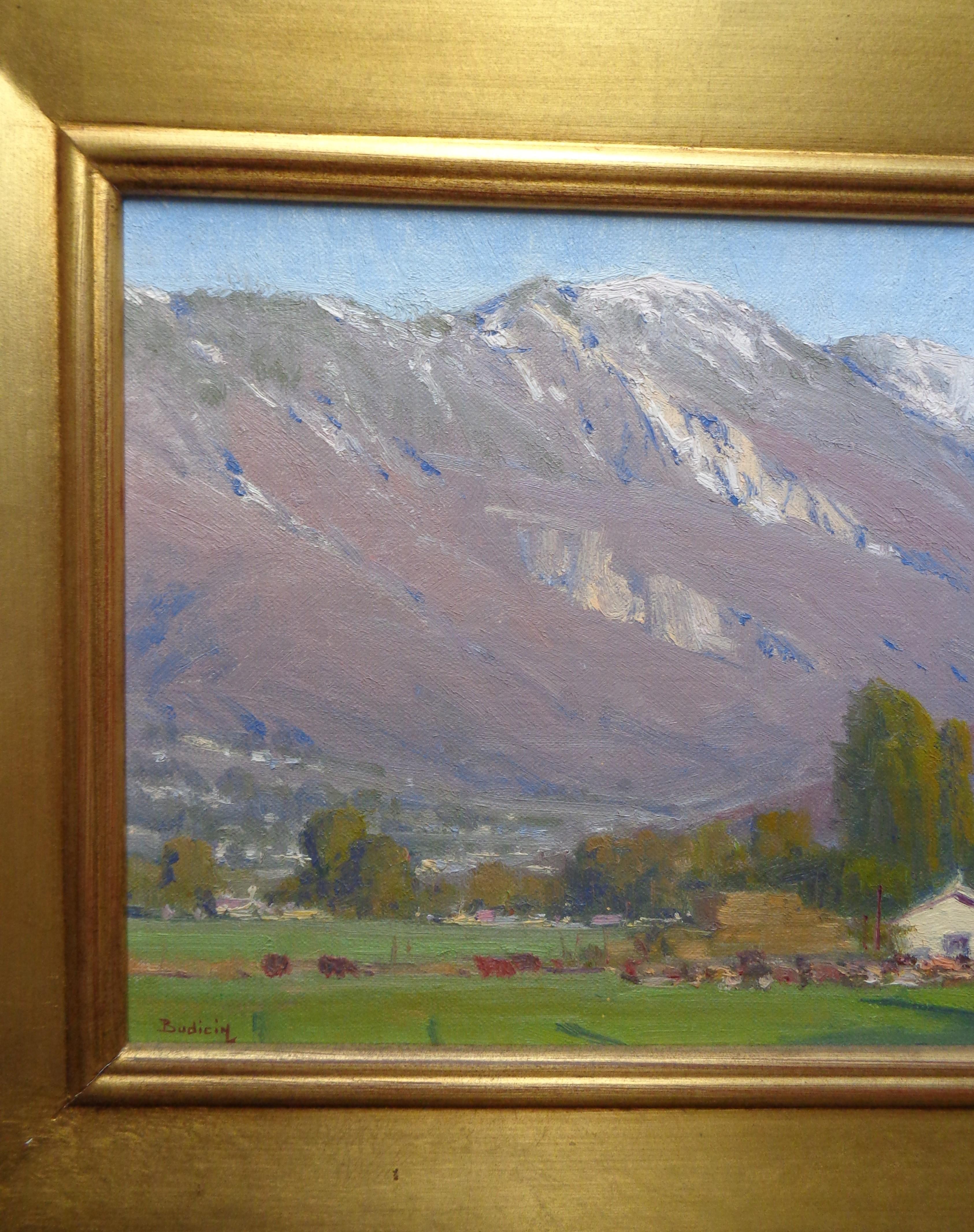  California Landscape Oil Painting by John Budicin San Bernardino Mountains Farm For Sale 1