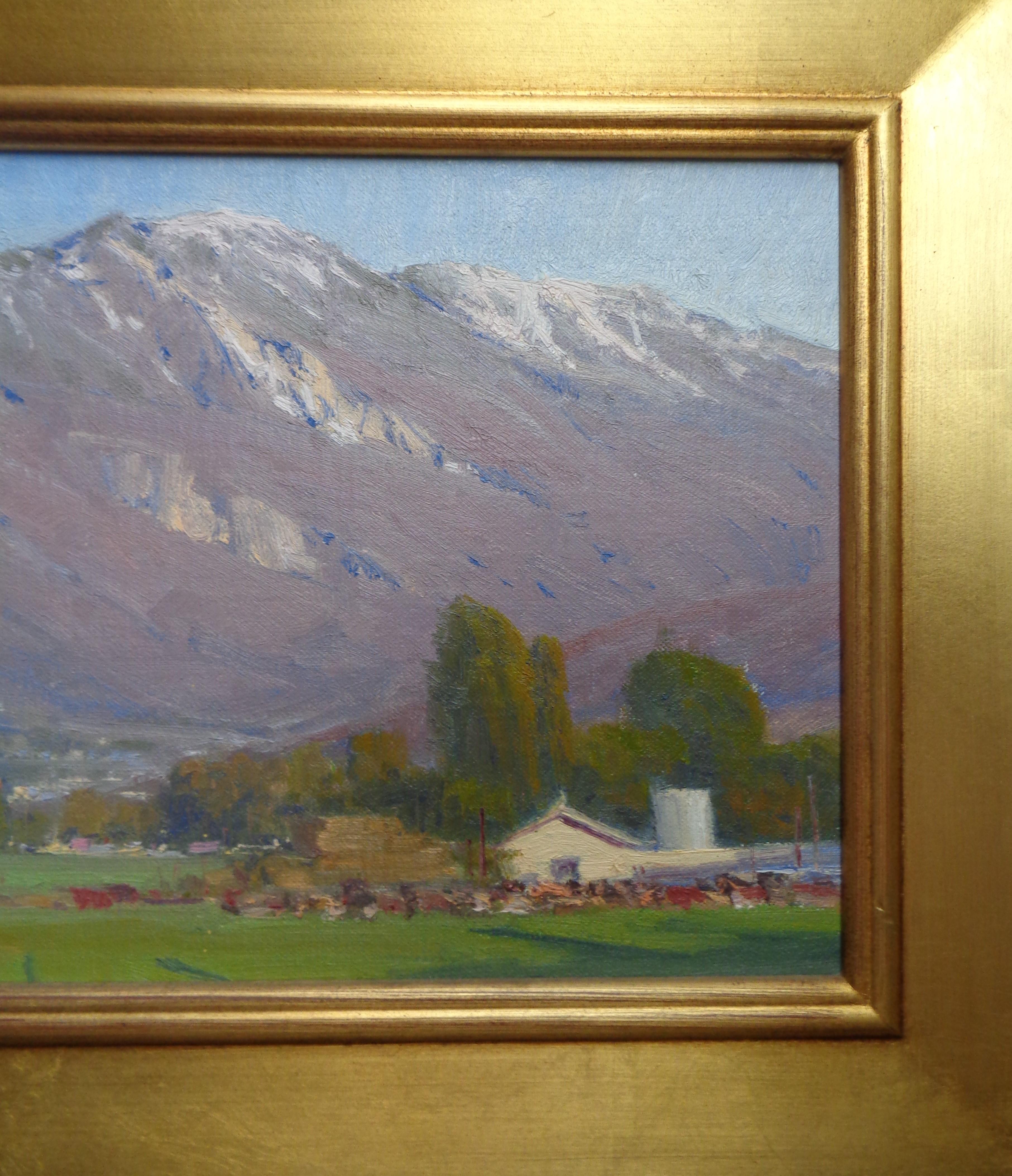  California Landscape Oil Painting by John Budicin San Bernardino Mountains Farm For Sale 2