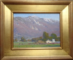  California Landscape Oil Painting by John Budicin San Bernardino Mountains Farm