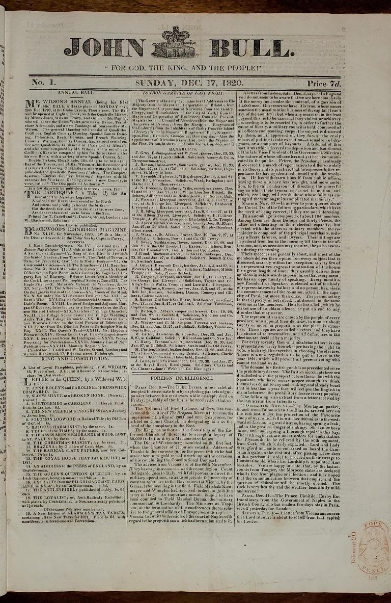 Annuaires originaux de John Bull de 1820-1829 en vente 4