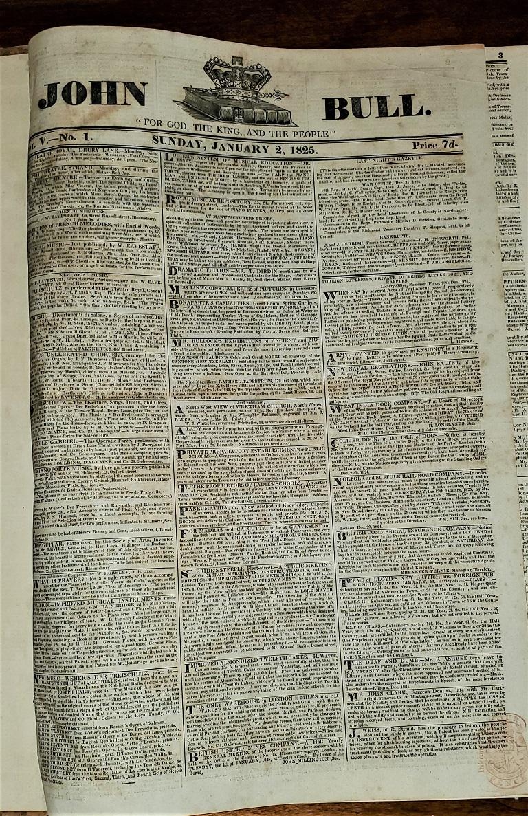 Annuaires originaux de John Bull de 1820-1829 en vente 12