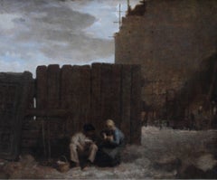 Madrid - Scottish 1920's Post Impressionist art Spainish street oil painting