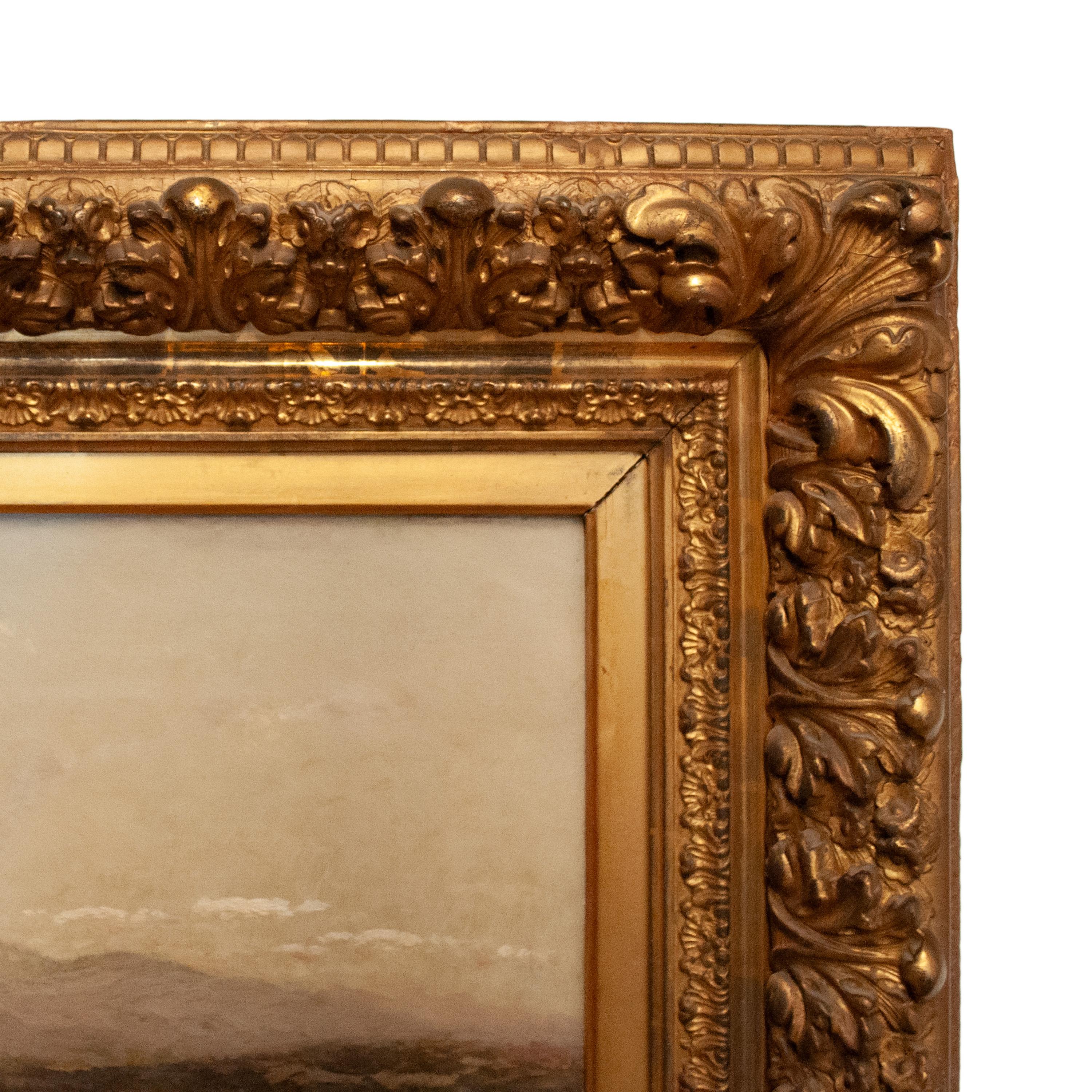 Hudson River School Landschaft Ölgemälde Genfer See Adirondacks New York im Angebot 3