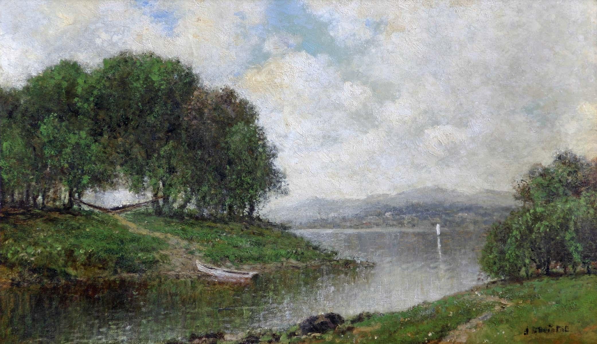 On The Hudson - Painting by John Bunyan Bristol