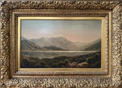 "View of Upper Ausable Lake" John Bunyan Bristol, Glowing Atmospheric Landscape