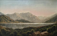 "View of Upper Ausable Lake" John Bunyan Bristol, Glowing Atmospheric Landscape