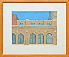 View: Arcade (signed, w/original Kornblee Gallery and Fischbach Gallery labels)