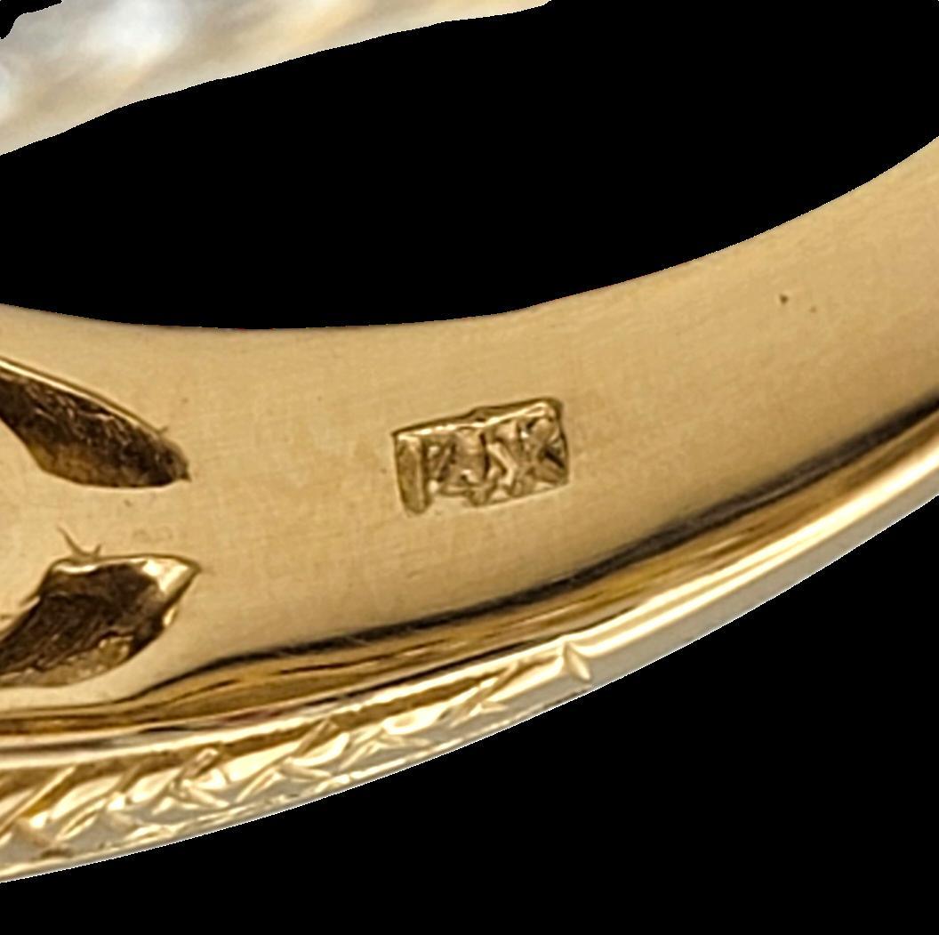 John C. Rinker Multi-Colored Sapphire and Diamond Band Ring in 14 Karat Gold in vendita 2