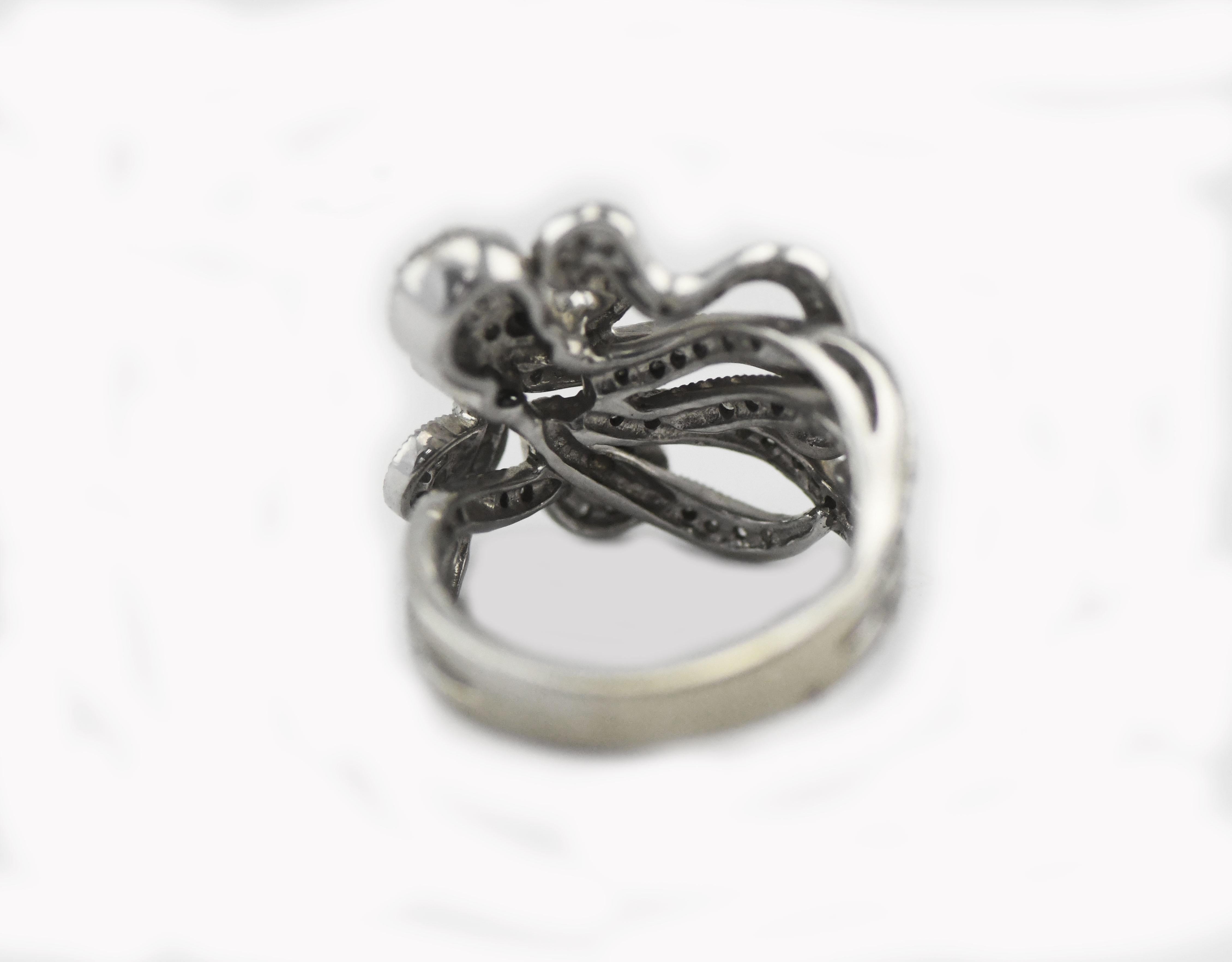 diamond octopus ring