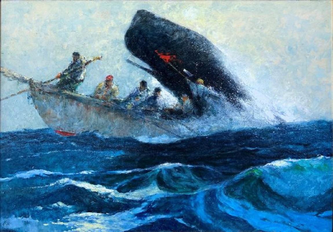 John C. Terelak Figurative Painting - Nantucket Whalers
