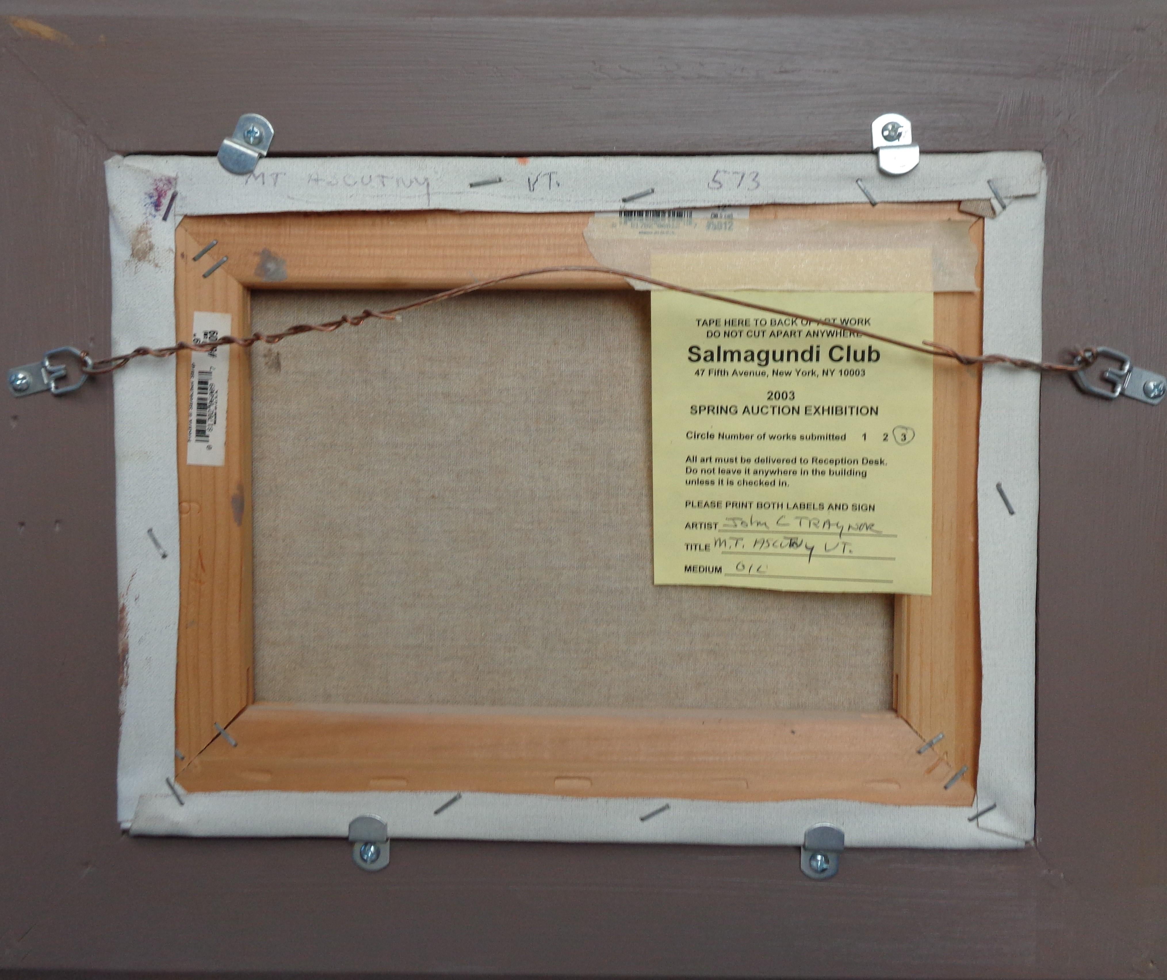 Peinture à l'huile de paysage à la ferme John C Traynor du Salmagundi Club, vendue aux enchères Mt Ascutny en vente 4