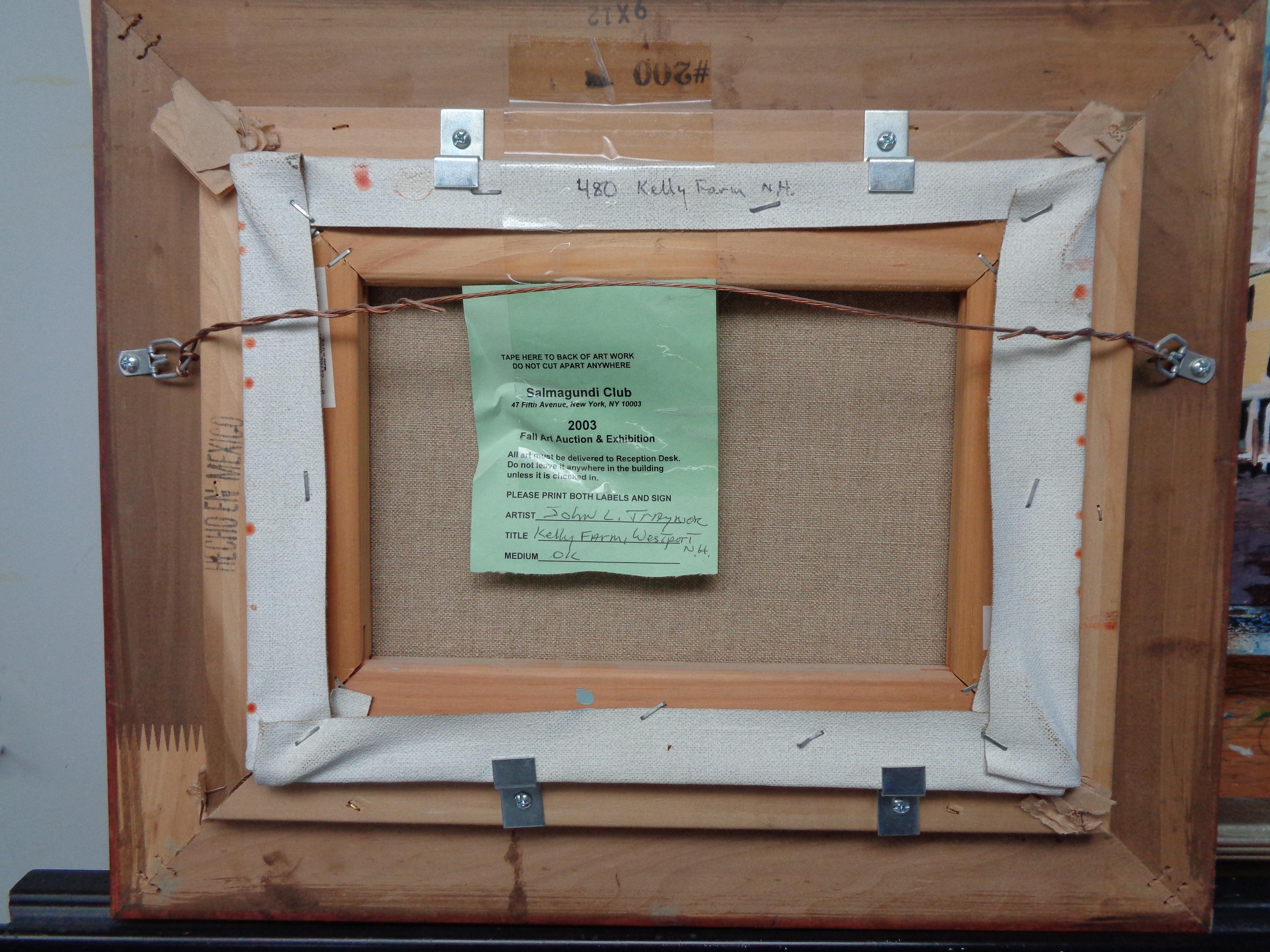 Peinture à l'huile de la ferme de John C Traynor pour le Salmagundi Club, vendue aux enchères à New York en vente 4