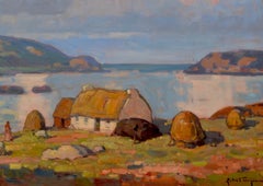 'A Song for Connemara', large transitional contemporary landscape painting