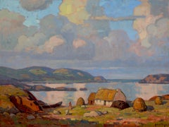 « A Song for Connemara » (Un chant pour Connemara):: grande peinture de paysage contemporain transitionnel