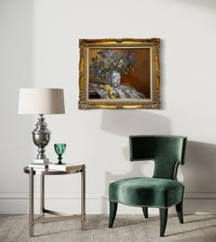 "Lilacs, " Still-Life Oil Painting