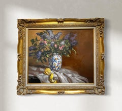 „Lilacs“, Stillleben-Ölgemälde, Stillleben