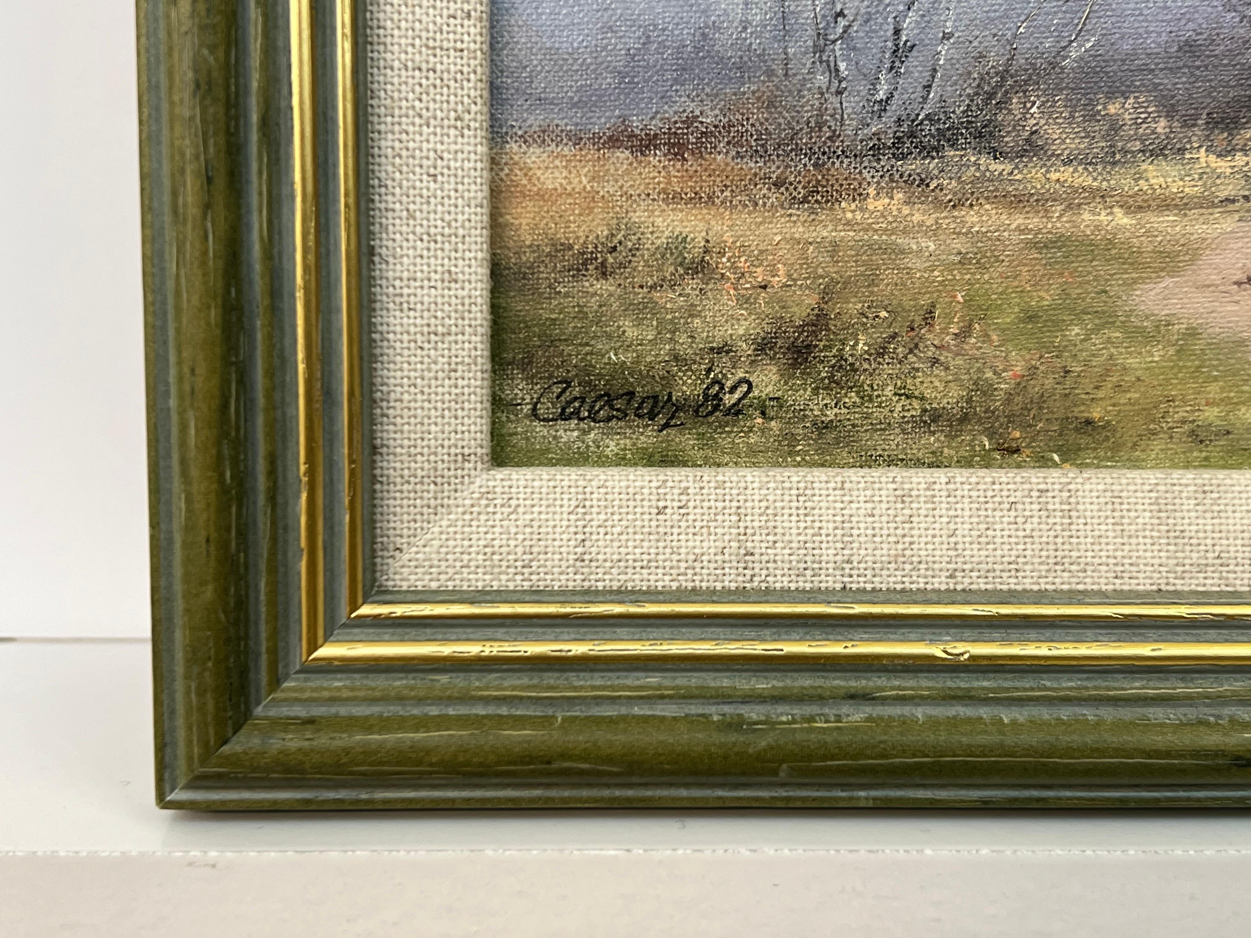Oil Painting of Natural Woodland Scene by 20th Century Artist, John Caesar Smith (British, Born 1930) 
Signed and dated '82 (lower left), Oil on Board 

Art measures 10 x 7.5 inches 
Frame measures 12 x 9.5 inches 

John Caesar-Smith was born in