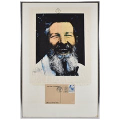 Vintage John Cage Mixed Media 1974 Print Collage