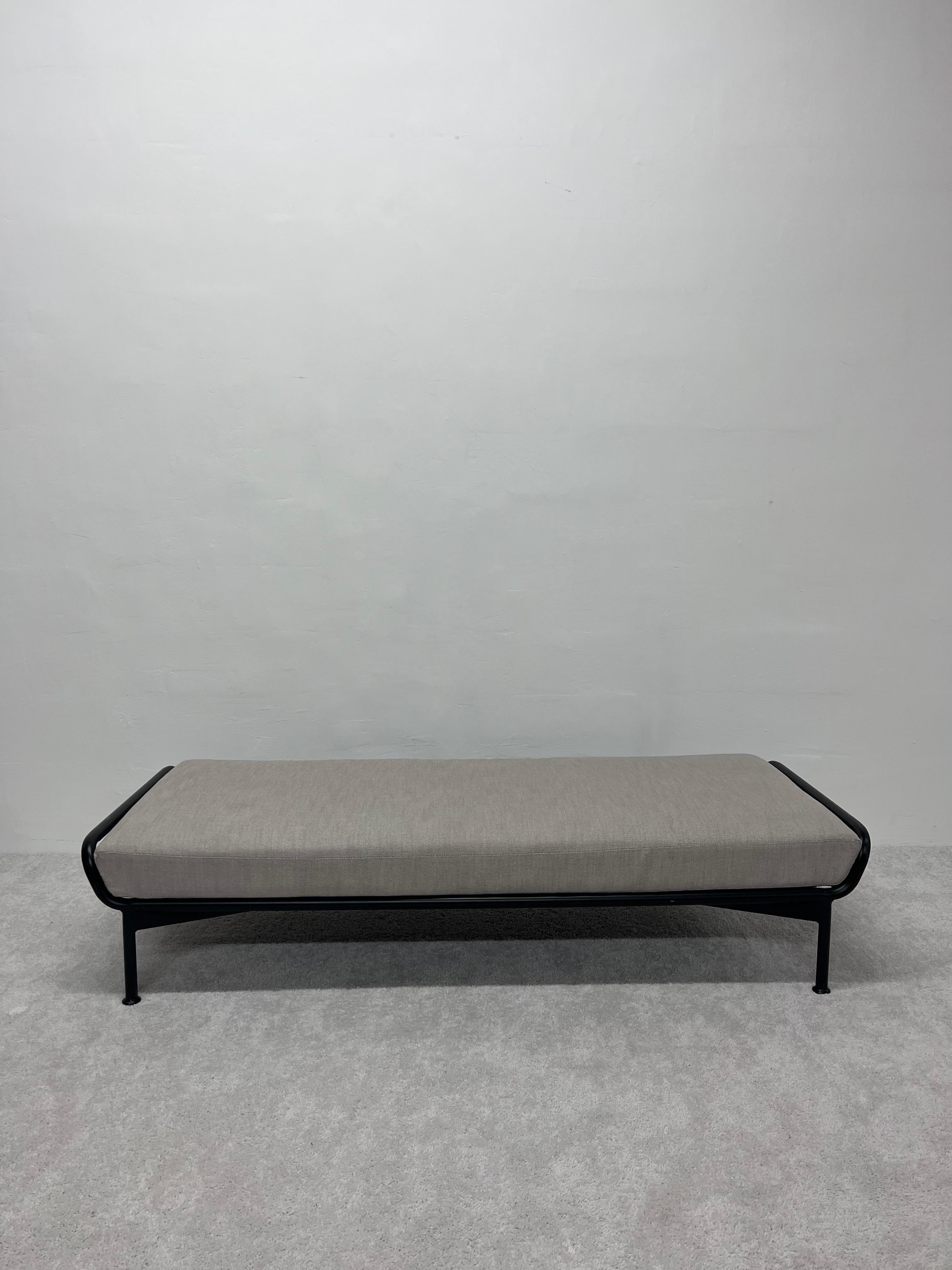 Contemporary John Caldwell Prevue Outdoor Daybed or Bench for Brown Jordan