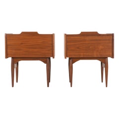 John Caldwell Walnut Nightstands for Brown & Saltman