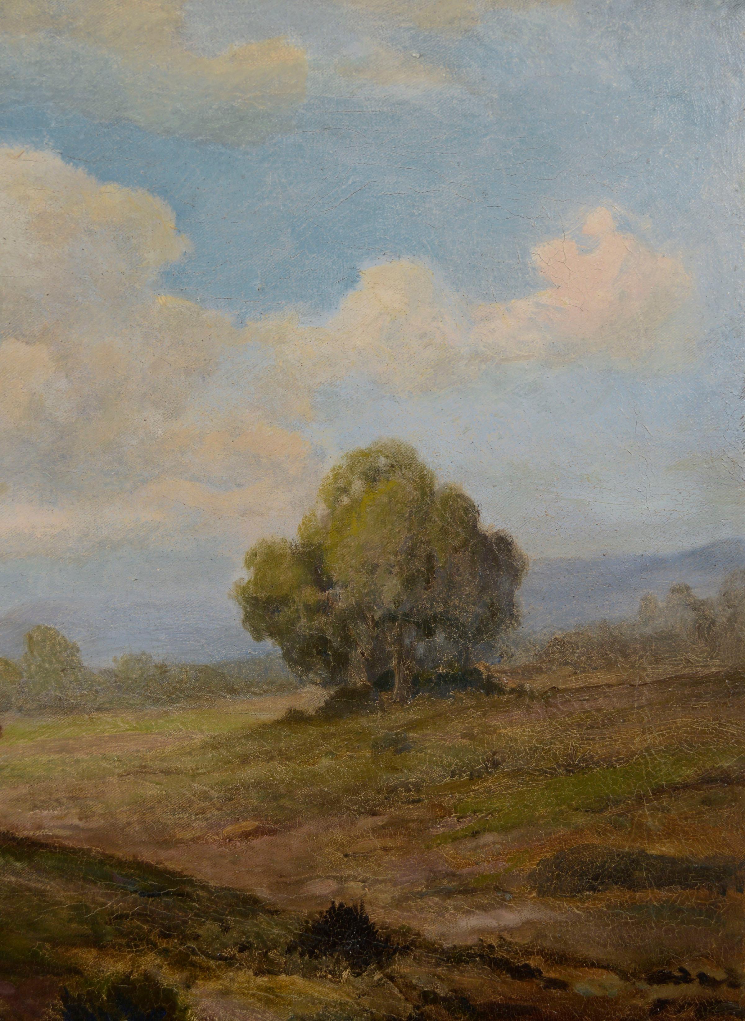 Late 19th Century View of Mt. Tamalpais Landscape John Perry 1870s - American Impressionist Painting by John Calvin Perry