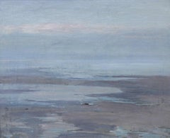 Ebbing Tide Cramond Edinburgh - Scottish Impressionist oil painting seascape sky