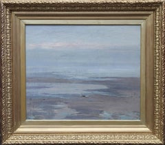 Ebbing Tide Cramond Edinburgh - Scottish Impressionist oil painting seascape sky