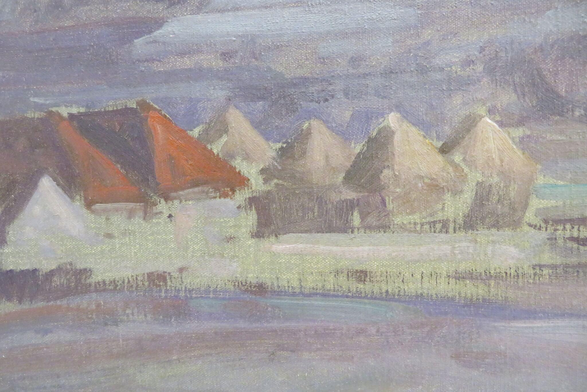 Killearn, Loch Lomond, Escocia PINTURA AL ÓLEO ORIGINAL ESCOCESA ANTIGUA firmada - Painting Impresionista de John Campbell Mitchell