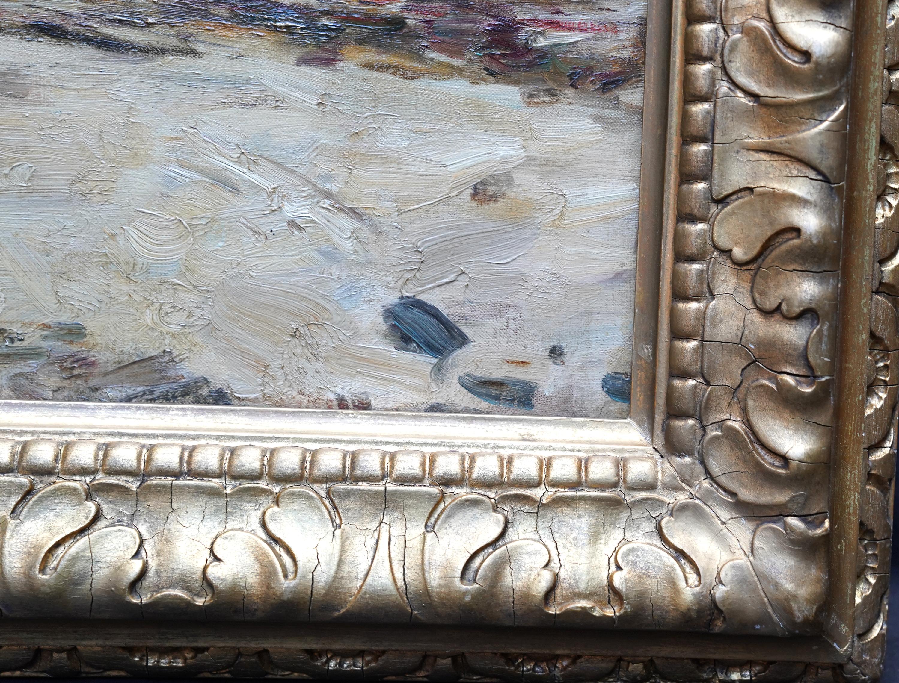 Seascape Edinburgh - peinture à l'huile impressionniste écossaise d'art marin de l'époque édouardienne en vente 6