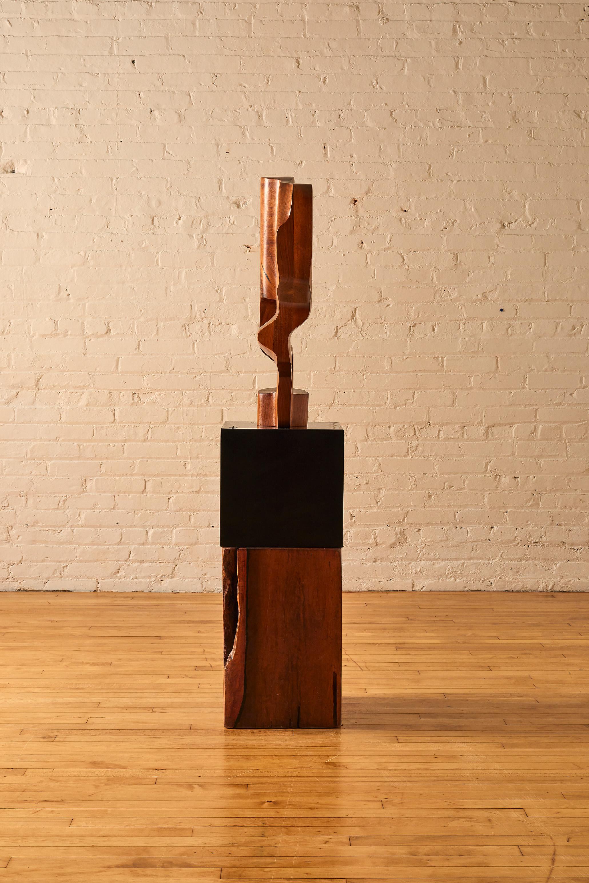 John Campbell Walnut Sculpture In Good Condition For Sale In Long Island City, NY