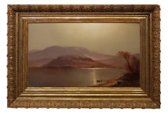 Luminist Landscape Oil Painting signed by John Carleton Wiggins