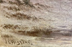 Caminando a casa en la nieve