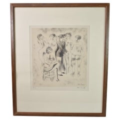 John Carroll '1892-1959' Performers Back Stage Lithograph
