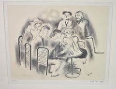 John Carroll Doyle (1892-1959) Litografía de la hora del cóctel